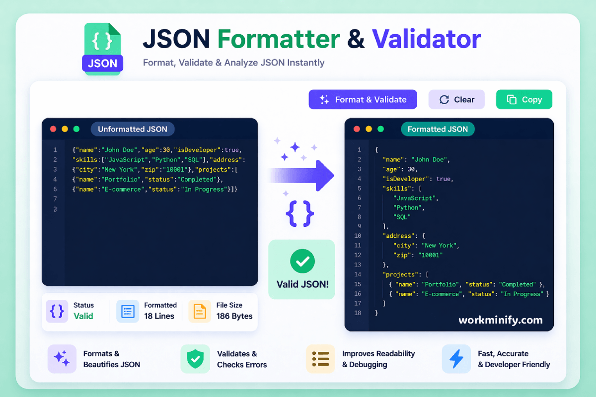 JSON Formatter & Validator