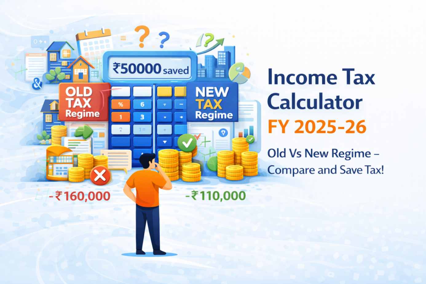 Income Tax Calculator (FY 2025-26)
